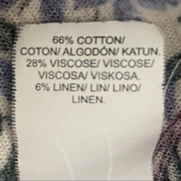 Lucky Brand flowers and vines elastic waist blouse in size Small. EUC - Picture 9 of 11